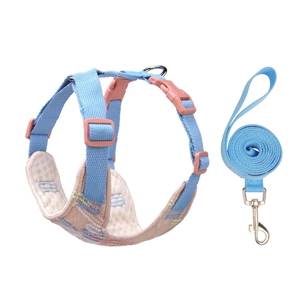 New dog leash anti-leash neck pet chest strap small dog vest self-pack chest back