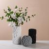 Irregularly Striped Ceramic Vase Wavy Pattern Flower Vase Flower Arrangement Accessories Terrarium Home Decoration Accessories