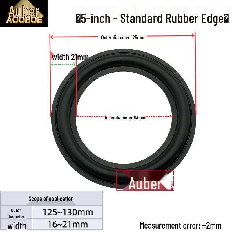Speaker Rubber Edge Rings for 6.5, 8, & 10 Inch Subwoofers 6.5 inch