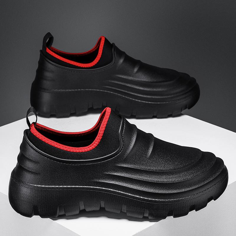 Men Outdoor Work Shoes Water-proof Chef Shoe Oil-proof Shoe for Pet Workers Man Fisherman Shoes Non-slip Garden Weeding Clogs