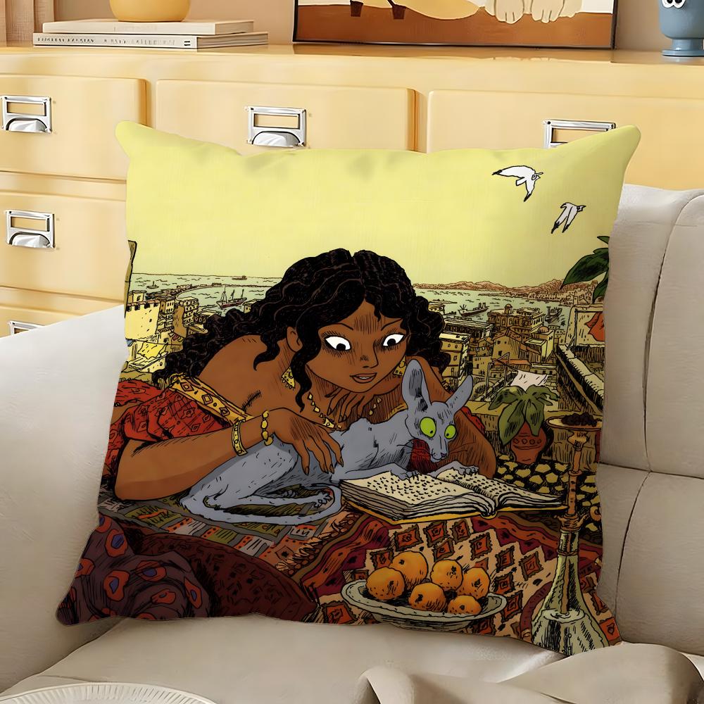 

Film The RRabbis Cat Cushion Cover Soft Durable Reversible Pillow Cover Home Car MultiScene Daily Comfort Pillowcase 30X30cm