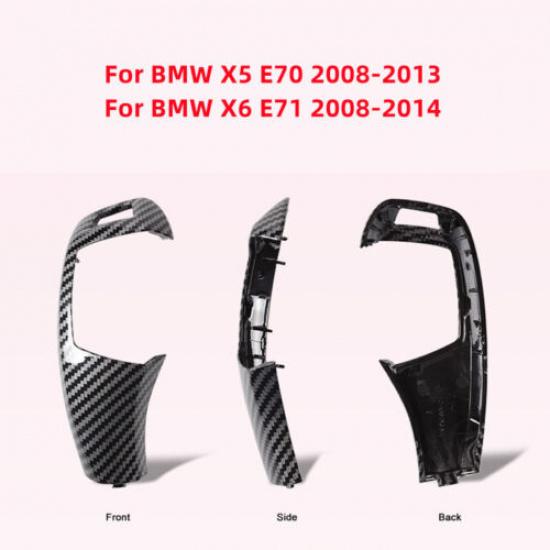 For BMW X5 X6 08-13 LHD RHD Car Gear Shift Knob Cover Part Change ABS Quality