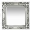 VidaXL Miroir mural style baroque 40x40 cm Argenté 320306