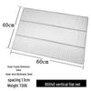 ZLIII Stainless Steel Rectangular BBQ Grill Net (10-Pack)