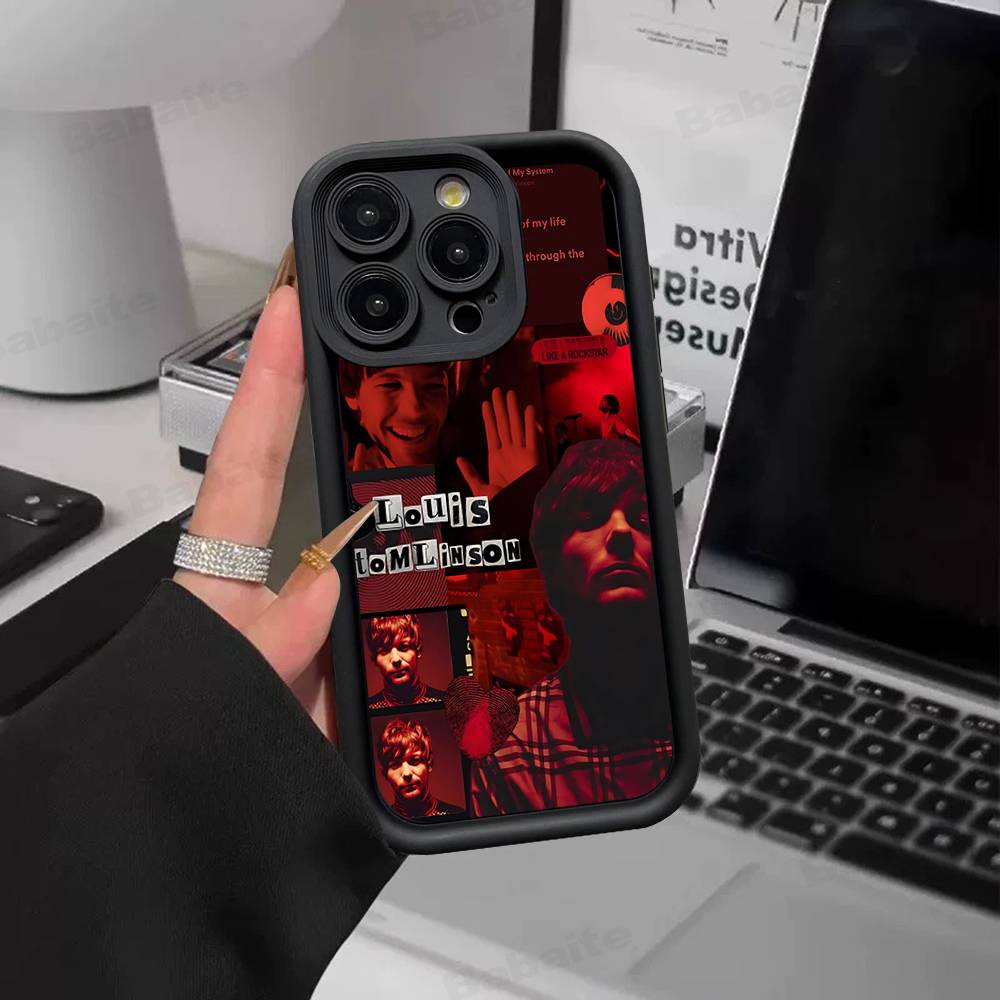 L-Luis M-Miguel Singer For IPhone 17 Pro Max 16 15 14 13 12 11 Plus Black Soft Phone Cover