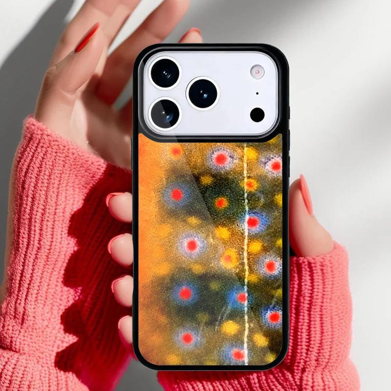 Rainbow Trout Fishing Skin Phone Case for iPhone 17 Air 16e 15 14 13 Pro Max Back Cover for 12 11 Pro Coque