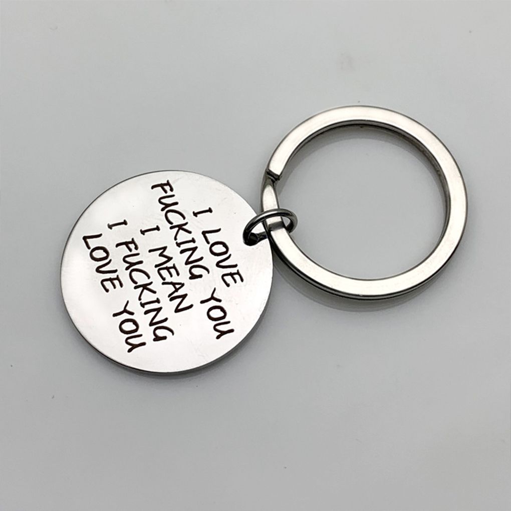 Stainless Steel Boyfriend Girlfriend Husband Wife Gift Keychain Easy To And Keys Couple Key Ring