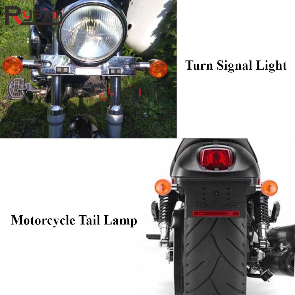 2 buc. lumini de semnalizare pentru motocicletă chihlimbar cu glonț potrivite pentru Honda Shadow Sabre VT VF 700 750 1100 intermitentes