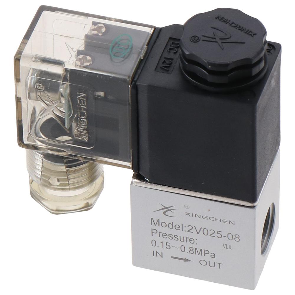 

Электромагнитный клапан NPT 1/4 дюйма, быстровыпускной клапан из литого алюминия, обычно электрический электромагнит 2V025-08