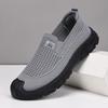 Men's Breathable Fly-Knit Slip-On Shoes - Lightweight, Casual & Comfortable for Driving