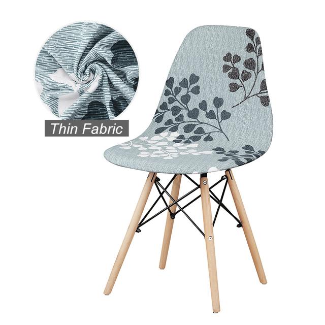1 /2 /4 /6 Pcs Seat Cover For Shell Chair Washable Removable Armless Shell Chair Cover Banquet Home Hotel Slipcover Seat Case