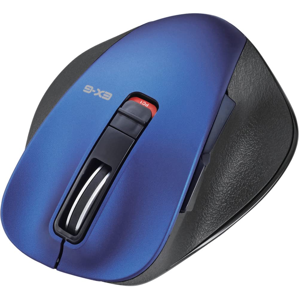 

ELECOM Mouse Bluetooth S size Small 5 buttons back and forward Blue LED Grip Ultimate Blue (with buttons) M-XGS10BBBU синій