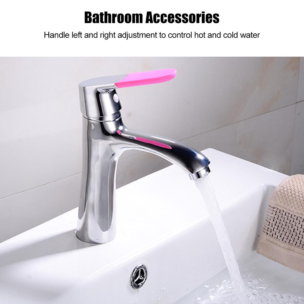 Modern and Simple Style Copper Undercounter Basin Faucet Hot and Cold Water Tap for Bathroom