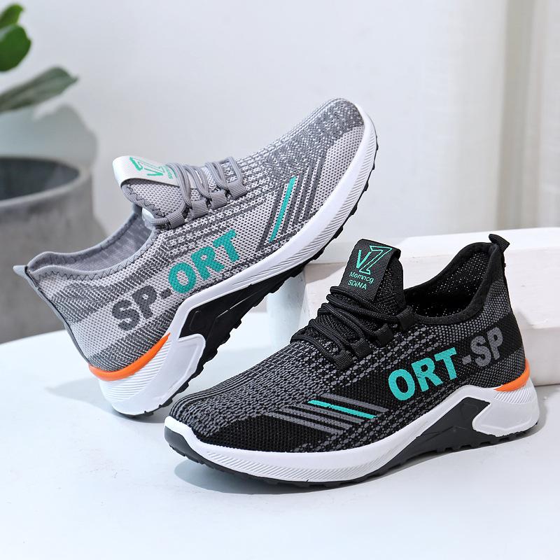 Men's Sneakers Shoes 2024 Autumn Breathable Casual Shoes Trendy Lace Up Soft Sole Comfort Running Shoes Zapatillas De Hombre
