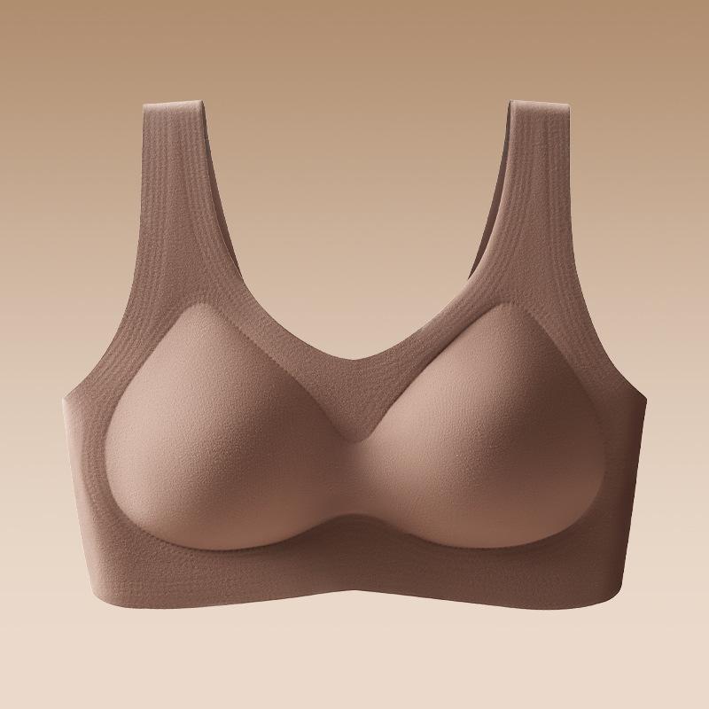 Traceless women's underwear is destined for New Year's red, gathering anti-sagging bra cover, sling vest, comfortable and beautiful back