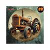 Vintage Round Metal Wall Art Retro Truck Decor for Cafe Bar Home