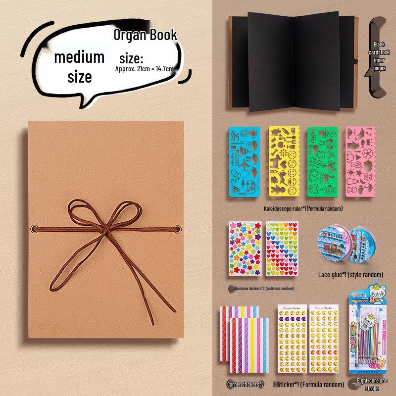 Acrylic DIY Photo Album: Handmade Memory Journal with Creative Graffiti and Loose-Leaf Design