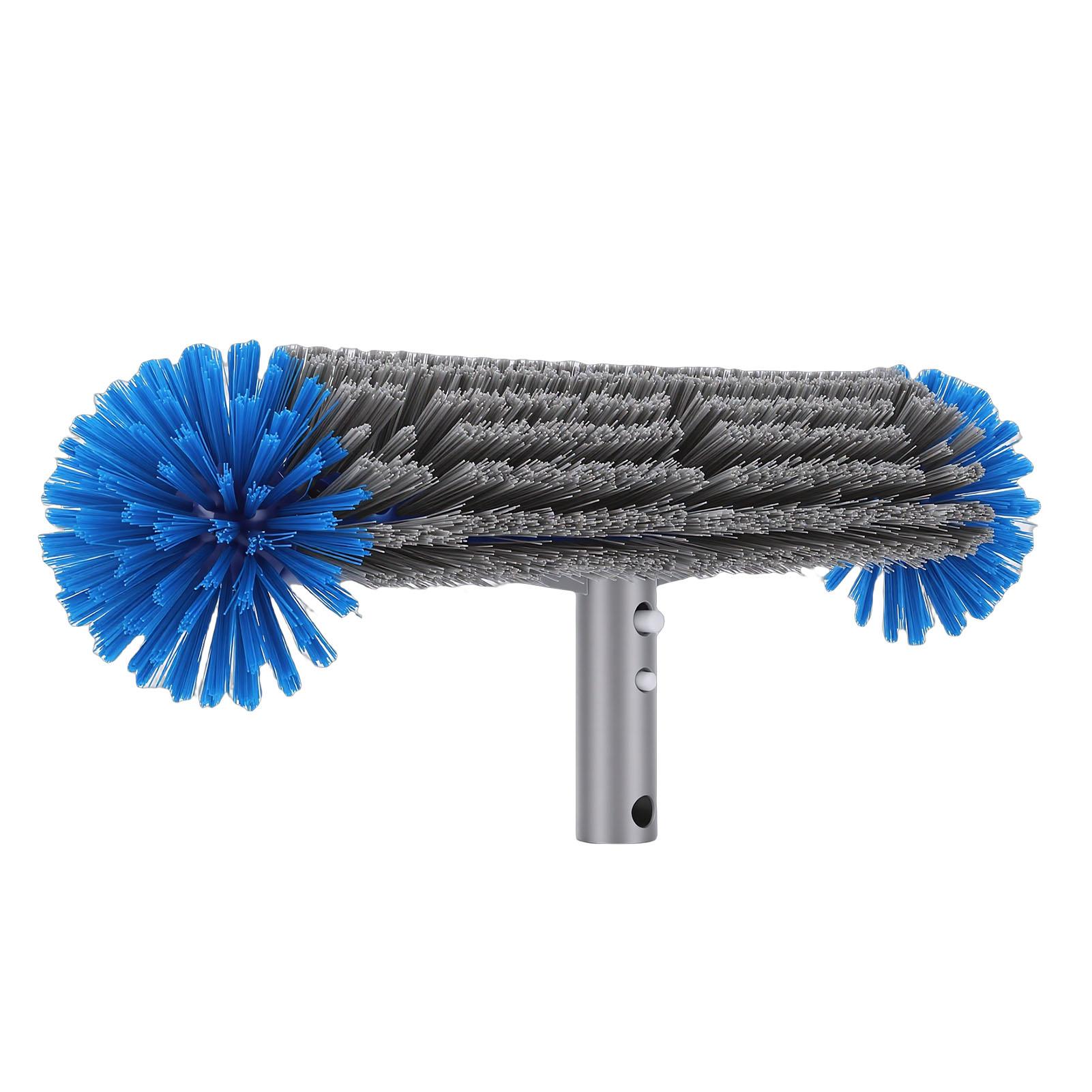 

Pool Brush Head with Round Ends 18 Inch Nylon Bristles Swimming Pool Brush Head for Cleaning Pool Wall Floors Steps