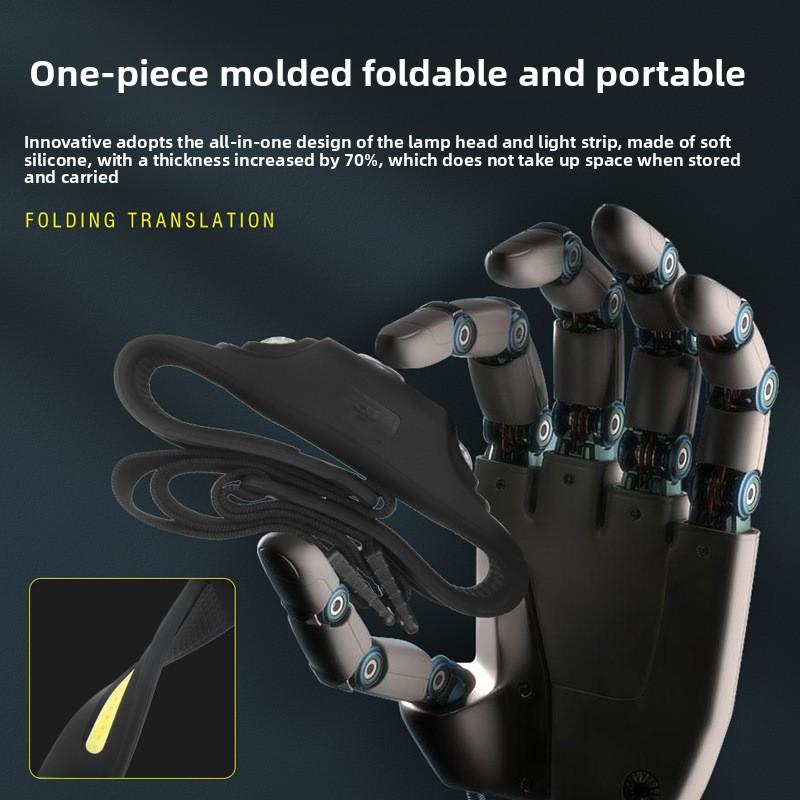 Outdoor Intelligent Sensor Headlight Long Battery Life Silicone Headlight Light Strong Light Super Bright Headlight