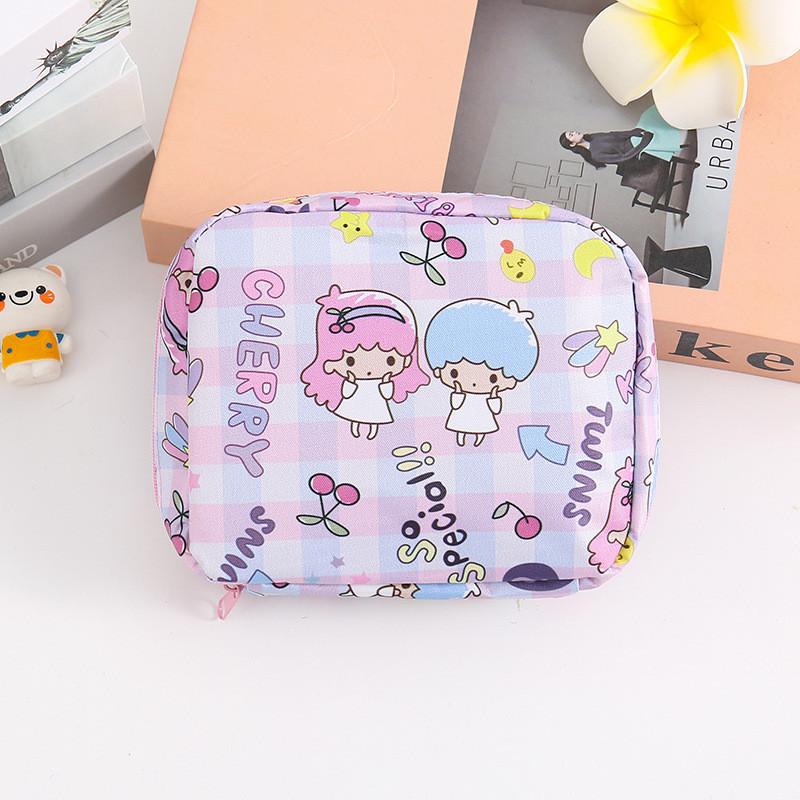 Snoopy Doraemon Hello Kitty Cinnamoroll Vzor Přenosná taška na uložení kosmetiky Pro dívky a cestování