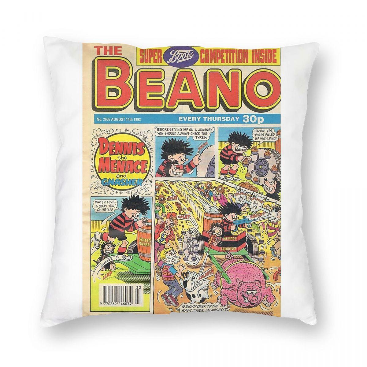 Beano Dennis The Menace And Gnasher Square Pillowcase Polyester Linen Velvet Pattern Sofa Seater Cushion Cover Wholesale x 30x30cm