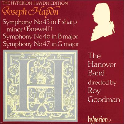 CD JOSEPH HAYDN - HANOVER BAND, ROY GO - Symphony No 45 In F Sharp Minor ('F CDA66522 Hyperion 1991 UK Classical Used