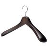Nakata Hanger - Made In Japan Wooden Men's Jacket Hangers, Set of 5, Smoke Brown, SET-01N (430mm)