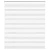 VidaXL Store Zèbre Blanc 120x150 Cm Largeur Du Tissu 115,9cm Polyester, Store Enrouleur Zébré, Store Zébré Pour Fenêtre, 4014759