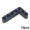 10PCS Technical Liftarm Thick L-Shape 3x5 Arm, MOC Bent Beam Parts 32526 for DIY Block Bricks