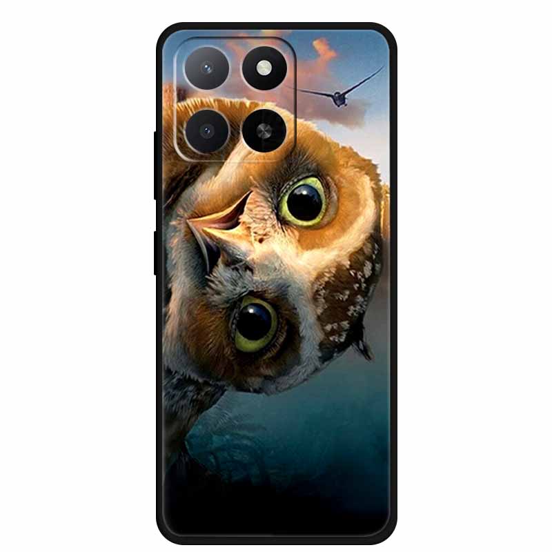 Für ZTE Blade A55 A35 Hülle Tiere Weiches Silikon TPU Handyhüllen Rückseite für ZTE Blade A35 BladeA55 Wolf Stoßfest Cool Capa