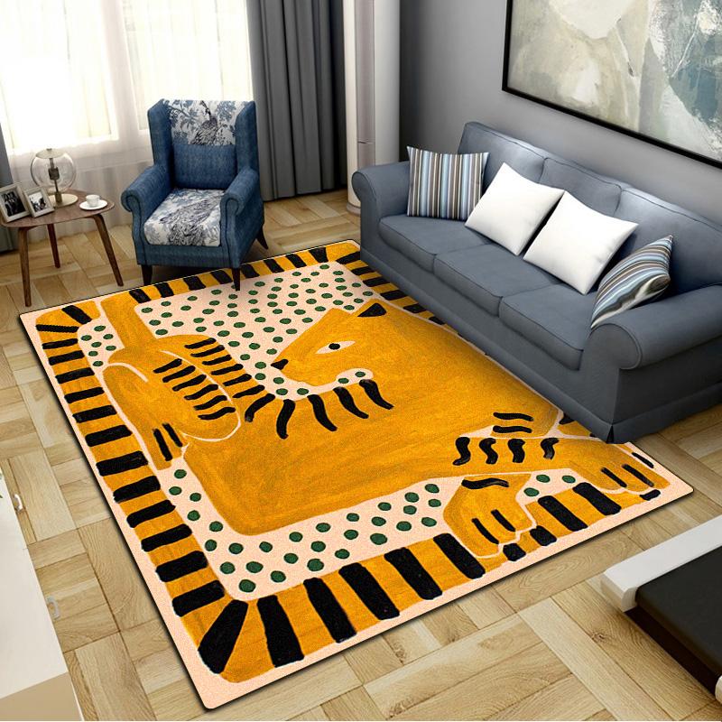 Abstract Art Carpet Rug for Living Room Bedroom Home Sofa Decoration,Kids Play Non-slip Floor Mat