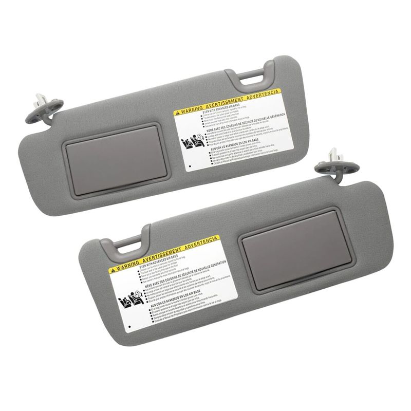 

74320-0E074-A0 74310-0E074-A0 1Pair Sun Visor With Vanity Light Fit For Toyota Kluger Highlander 2014-2016 2017 2018 Grey