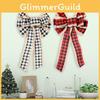 Stylish Christmas Plaid Bow In Three Colors Perfect For Tree Toppers And Gifts
