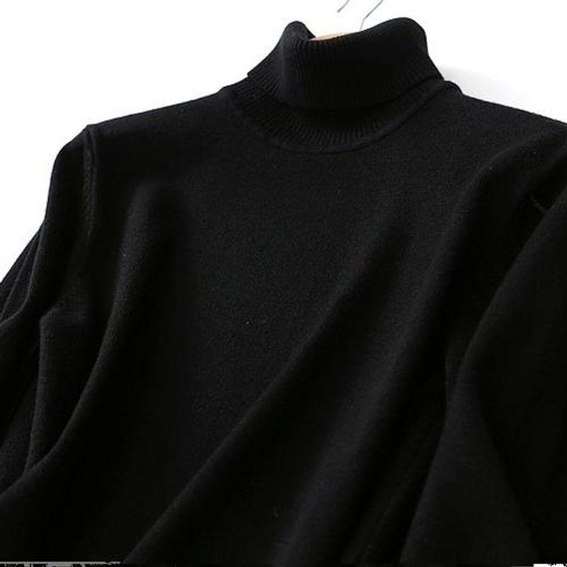 Export Export No Pilling Thick Turtleneck Sweater Women's Soft Pendant Fall and Winter Hip Knitwear Bottoming Shirt