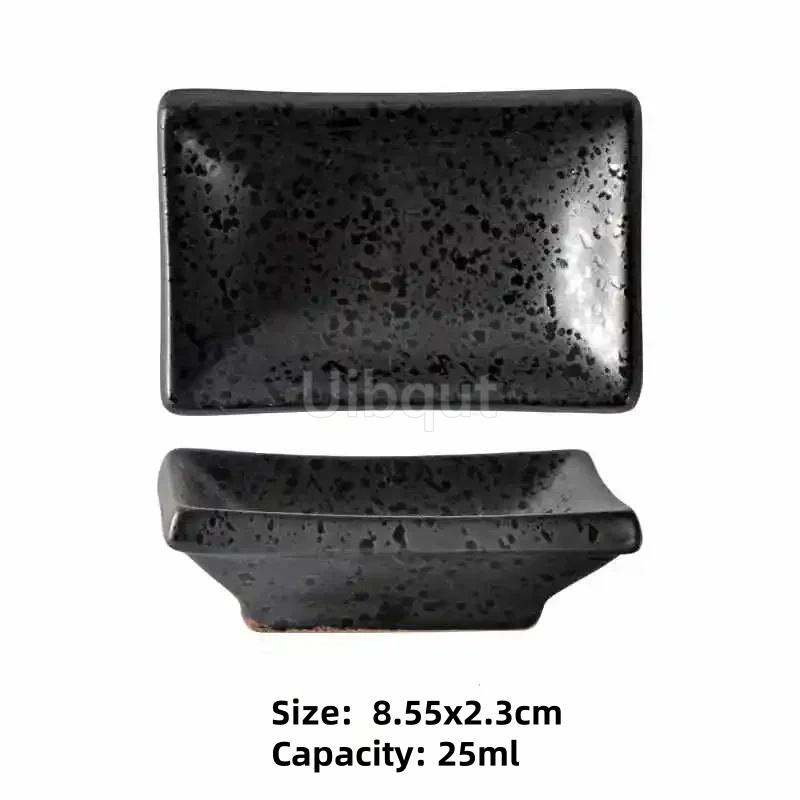 ceramic small square sauce dish Japanese style sushi dish flavoring sushi mustard plate soy sauce cherry blossom Pepper tray