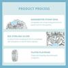 WOSTU 925 Sterling Silver Snowflake Charm Beads Ice Flower Pendant Fit Original Bracelet DIY Necklace Jewelry Making Gift