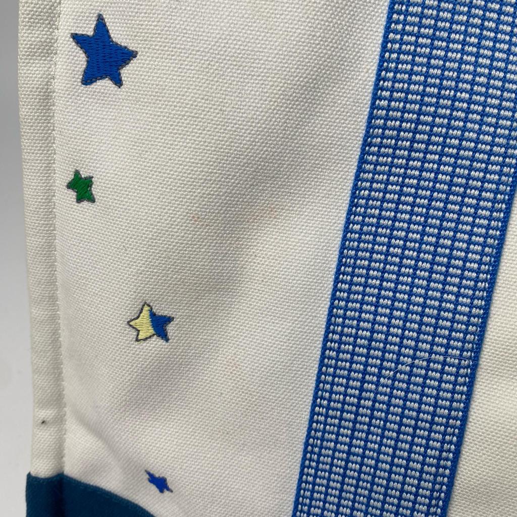 Used HERMESTote Bag White/blue Cotton Women