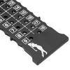 ABS Plastic Portable Strip Type 18 Holes Golf Scoreboard Score Counter Training Practice Competition Accessory(Black