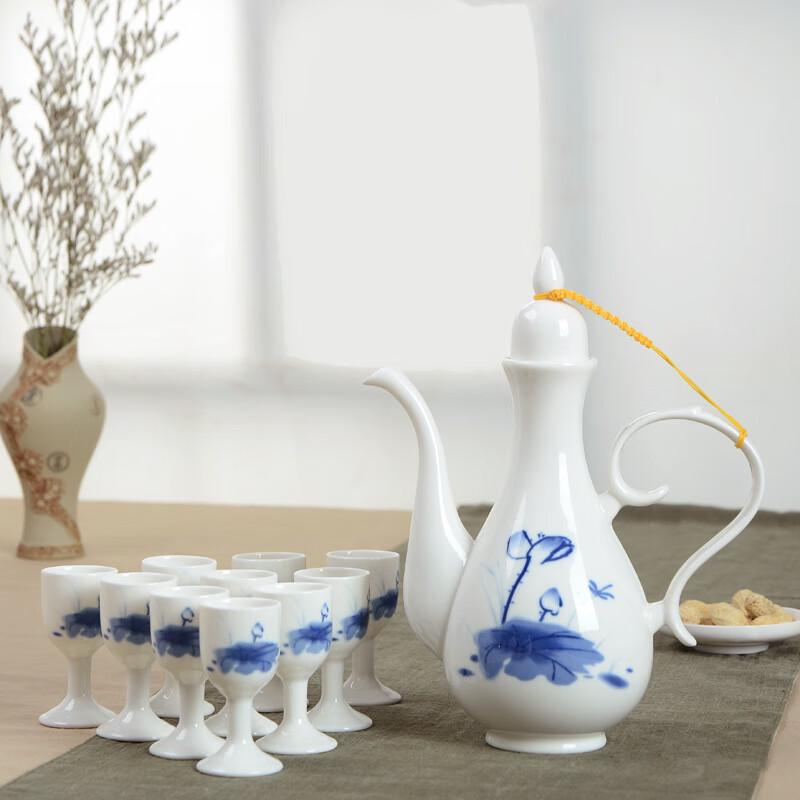 

Peacock Ceramic Wine Set