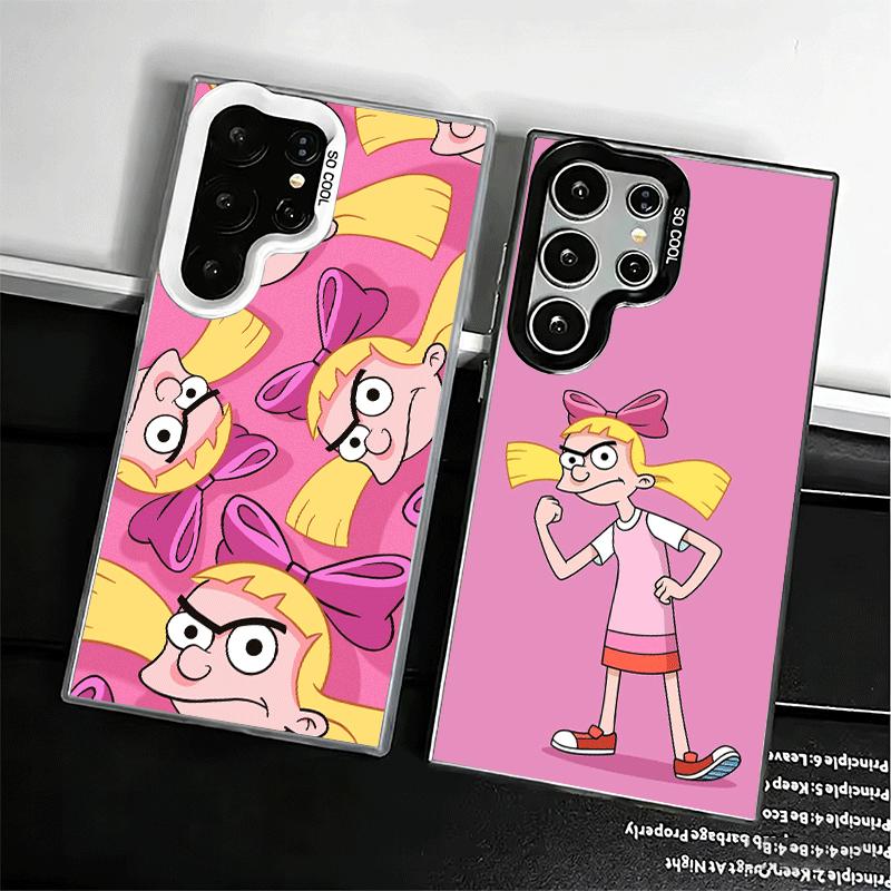 Cartoon Hey Arnold Helga Shockproof Phone Case for Samsung Galaxy S26 Edge S25 Ultra S24 FE S23 Plus S21 Cover Anti Fall Fundas