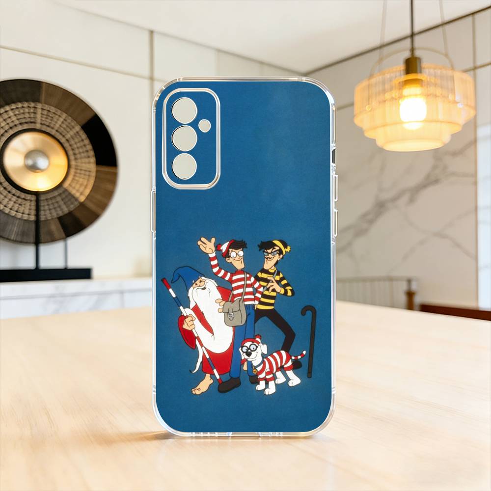 

Wheres W-WallyS W-Waldo Game Phone Case Transparent Silicone Soft For SamsungA10,12,20,21S,30,31,40,50,51,52,70,71 Samsung a70