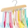 High-quality Wood Vest Hanger 20 Large Capacity,Save Space,360 Degree Rotation,Foldable Metal Hook,Vest