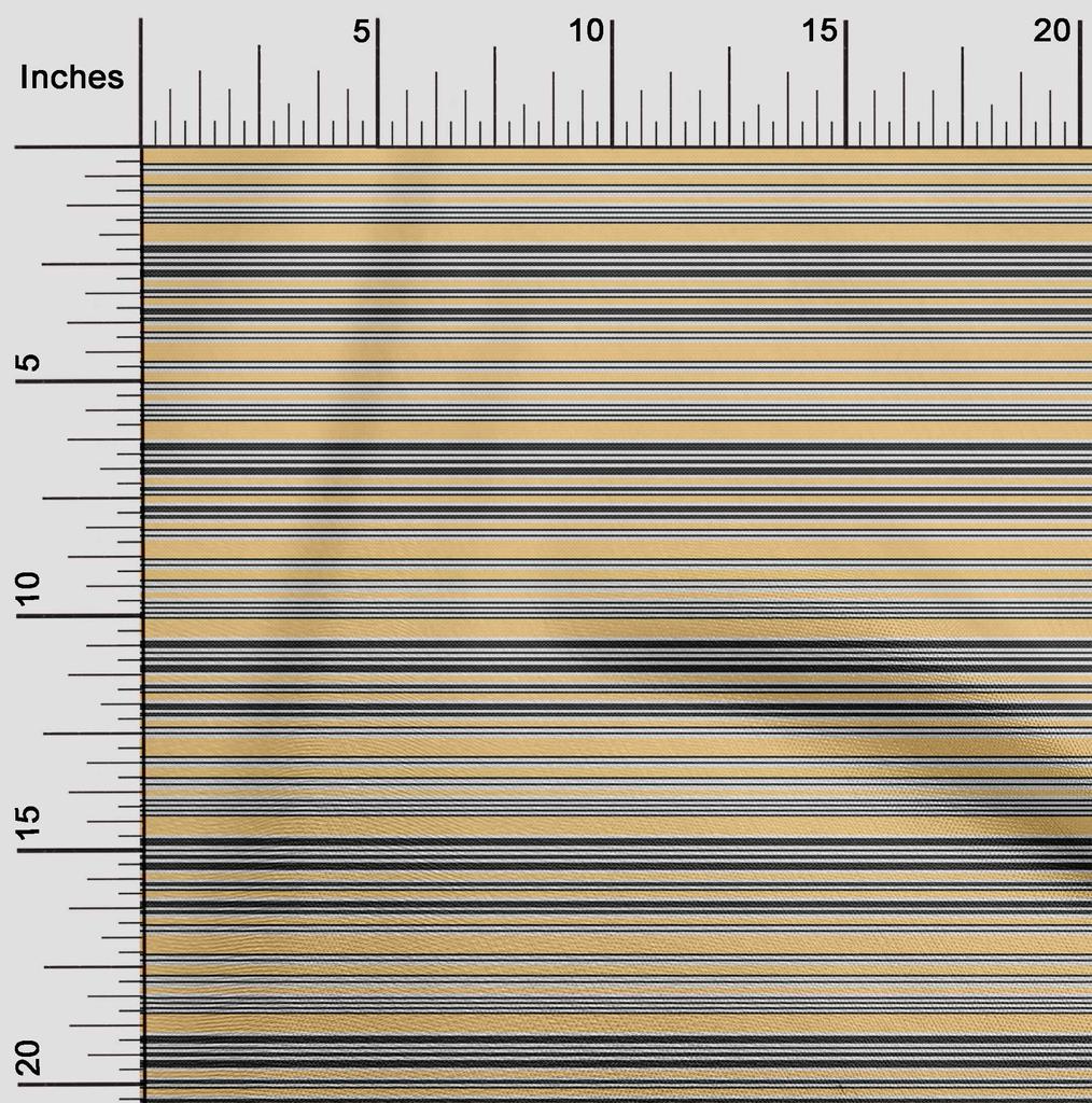 oneOone Cotton Flex Fabric Texture Stripe Print Fabric By Yard 40 Inch Wide