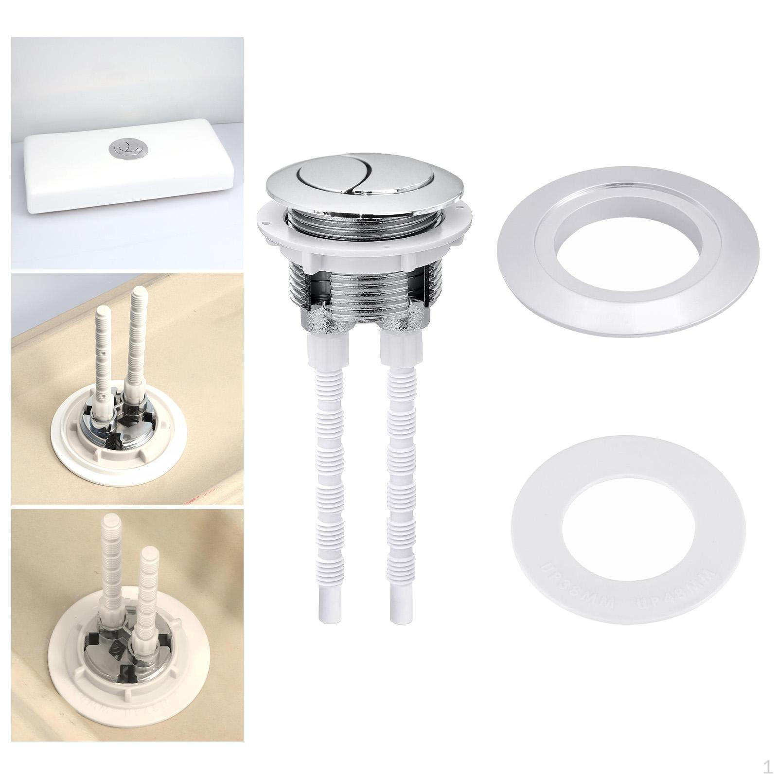 

Кнопка двойного смыва для унитаза 38 мм 48 мм 58 мм для дома Sliver