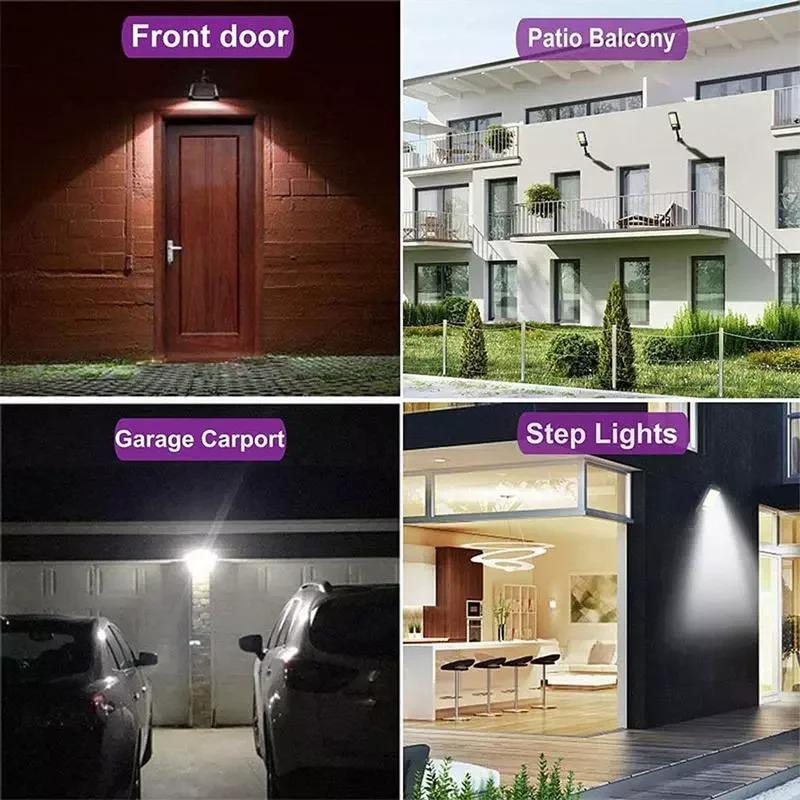 Solar Motion Sensor Lights Solar Powered LED Security Lights COB LED 3 Lighting Modes for Garden Fence Patio Garage