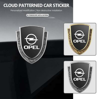 Car Metal Shield Emblem Side Fender Body Trunk Badge Sticker For Astra G H J K F Corsa D Zafira B Insignia Mokka Regal