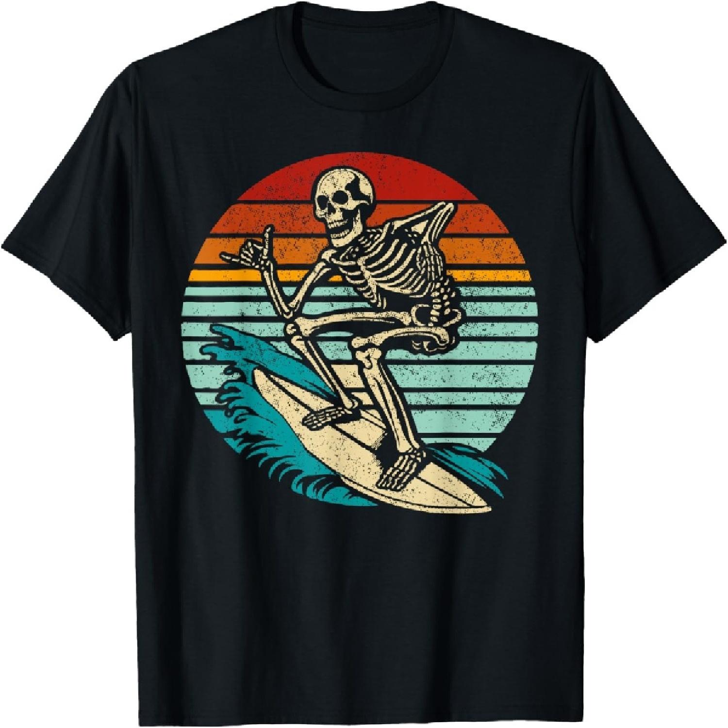 

Funny Surfing Skeleton Surfer Surfboarder Cool Surfing T-Shirt XXXXXL різнокольоровий