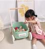 Multifunctional Baby Walker: Wooden Pull-Along Toy for Early Learning and Storage Habits.