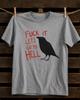Funny Crow T-Shirt, Dark Humor Raven Graphic Tee, Unisex Adult Profanity Shirt