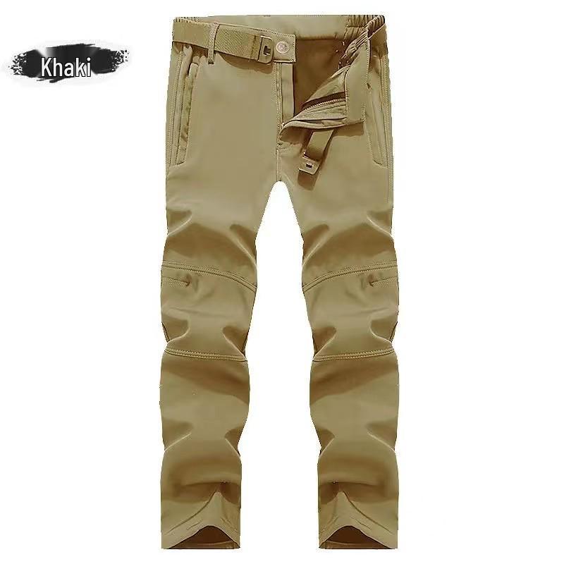 Unisex Outdoor Camouflage Waterproof Windbreaker: Warm, Fleece-Lined, Multi-Pocket Softshell Jacket for Fall and Winter